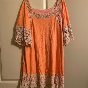 Judith March Dress with crochet hem